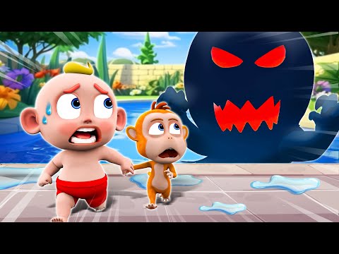 Monster in the Pool | Educational Cartoon for Kids - More Funny Song & Nursery Rhymes For Kids