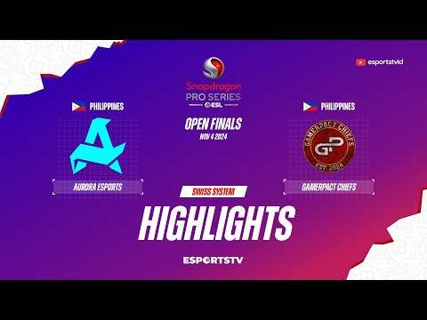 Aurora Gaming vs Gamerpact Chiefs HIGHLIGHTS Snapdragon Pro Series Season 6 | GPC VS RORA ESPORTSTV