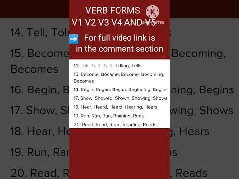 50 Verb forms V1 V2 V3 V4 and V5 |English Grammar #verbs#grammar#shorts#viral