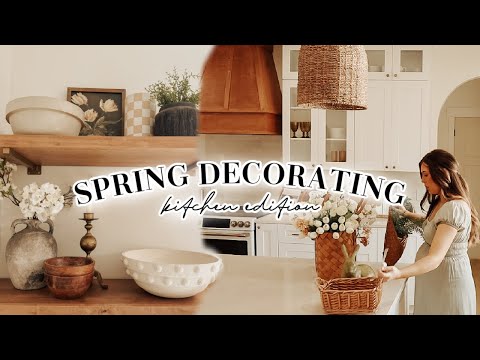 SPRING DECORATE WITH ME 2024 | KITCHEN SPRING DECORATING IDEAS