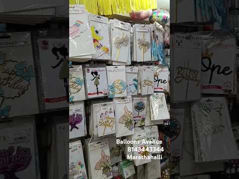 all kind of cake toppers available in single Store