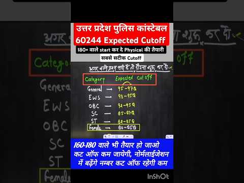 ✅उत्तर प्रदेश पुलिस कांस्टेबल Re Exam Expected✅ Cutoff#ankitbhatirwa#cutoff #uppolice #uppcutoff#yt