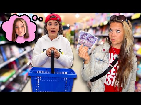 BUDGET shopping challenge for SIENNA's birthday 🎁