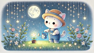 Moonlit Cat Garden Lullaby: Gentle Music for Sweet Dreams 🌙🌸🐱