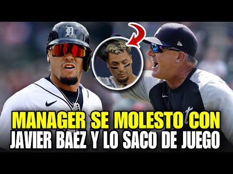 JAVIER BÁEZ COMETE ERROR Y EL MANAGER MOLESTO LO SACO DE JUEGO,  BENCHED - MLB BASEBALL