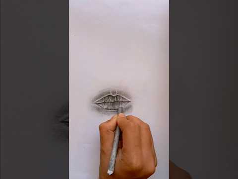 How to draw realistic lips #shorts #drawing