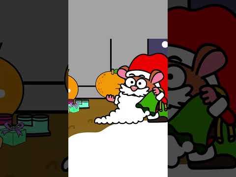 Santa Mouse - Christmas Animal Song - Hooray Kids Songs #shorts #hooray #christmasmusic