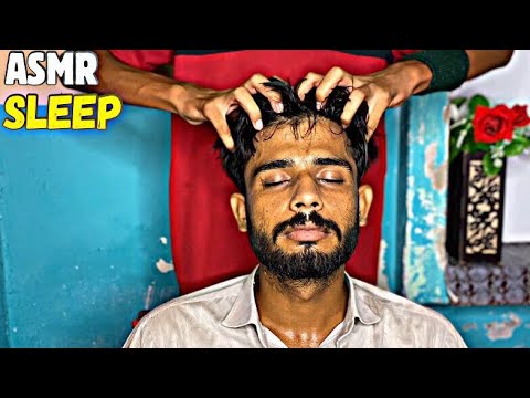 ASMR REAL SALEEP HEAD MASSAGE WITH YOUNG BARBER