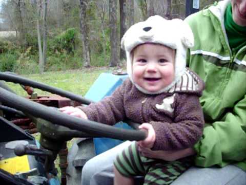 Will Freeman Drives the Tractor