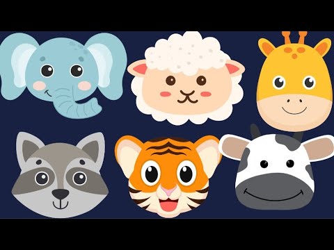 Wild & Farm Animal Sounds 🎶🐶🦁 | Fun Animal Names for Kids 🐷🐴