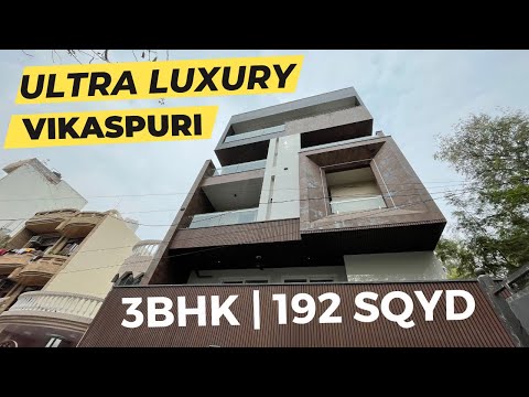 3 BHK BUILDER FLOOR IN VIKASPURI 192 SQYD | BRAND NEW ULTRA LUXURY PROPERTY IN WEST DELHI |