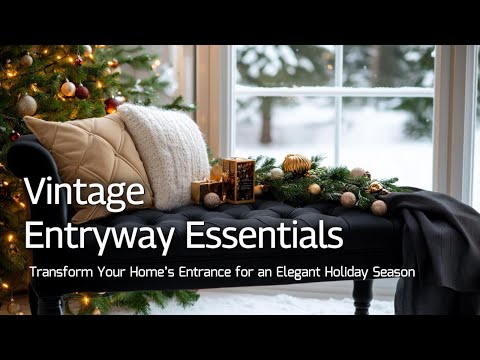 Create a Stunning First Impression with Antique Entryway Furniture for a Cozy Winter Wonderland