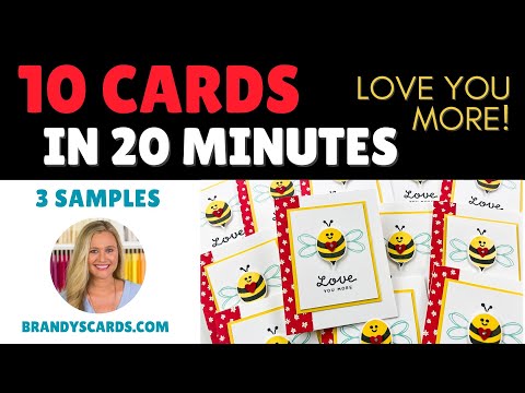 I Love You More: 10 Cards in 20 Minutes with Brandy Cox | 'Bee Mine' Stamp Set