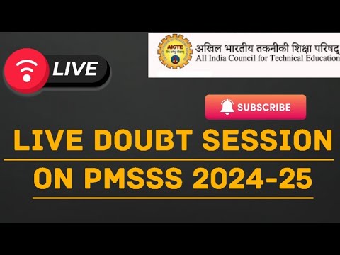 LIVE DOUBT SESSION ON PMSSS 2024 - 25 || #PMSSS #2024