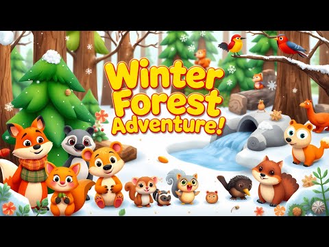 ❄️ Winter Forest Adventure 🌲| Animals Preparing for Winter 🦊🐿️ | Kids’ Animation 🎬