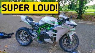 PINAKA MAINGAY NA MOTOR | Kawasaki H2 Titanium Exhaust Sound | REED MOTOVLOG