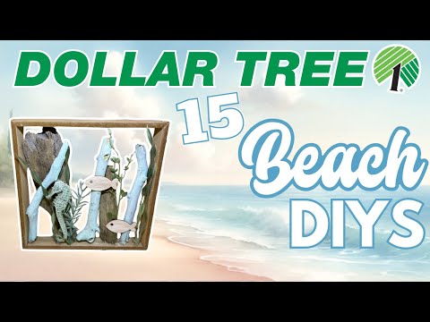 🐚 Sandy Toes: 15 BEST Dollar Tree DIYS & Hacks! Coastal Beach Decor | Shore Living