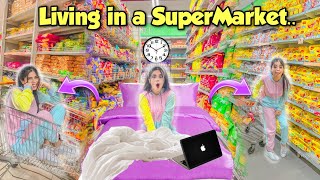 Living in a Grocery Store CHALLENGE!! *mixing chips & eating them*😂 Public Reactions😱