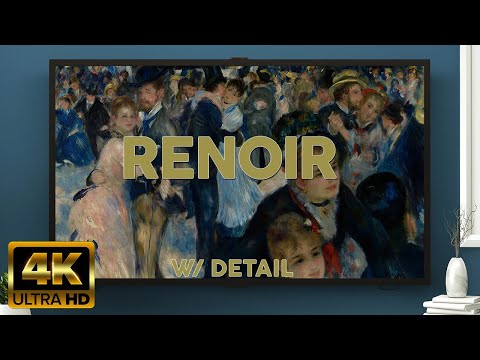 AUGUSTE RENOIR | 4K HD Vintage Art TV | Impressionist Art Slideshow | Painting Screensaver w/ Detail