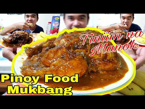 Lets Eat Filipino Food (Tiniim na Manok) Mukbang