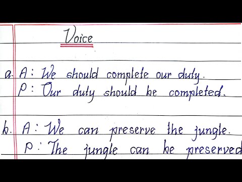 Voice in English Grammar || Active Voice to Passive Voice || Voice Change || Writeology TV