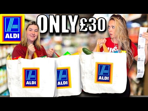 Can JAMIE buy her WEEKLY FOOD SHOP from ALDI for £30? 😮 budget grocery haul