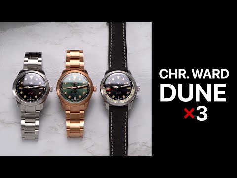 Christopher Ward Dune × 3, time-only steel and bronze + GMT