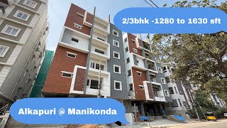 Brand New 3Bhk Flat for Sale in Manikonda | Ready to Move in Hyderabad | 8553447777