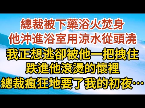 《小女傭揣崽逃》第01集：總裁被下藥浴火焚身，他沖進浴室用涼水從頭澆，我正想逃卻被他一把拽住，跌進他滾燙的懷裡，總裁瘋狂地要了我的初夜…… #戀愛#婚姻#情感 #愛情#甜寵#故事#小說#霸總