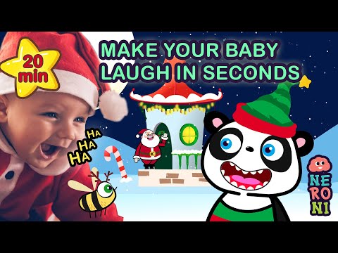 Make Your Baby Laugh with Goofy Panda & BeeBee | 🎅 Happy Christmas | NERONI kids