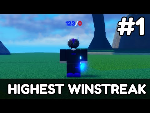 So I Went On The Highest Winstreak In 1v1 Duels #1 (Roblox Blade Ball)