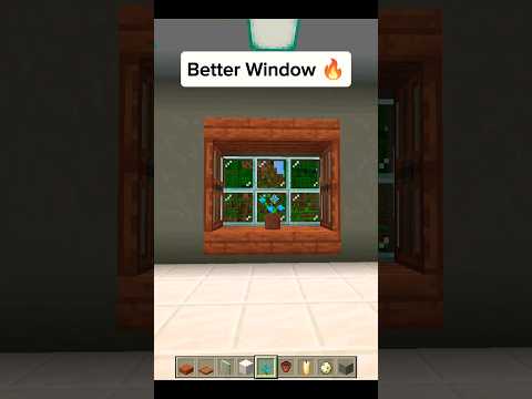 Better Window in Minecraft | #shorts #minecraft