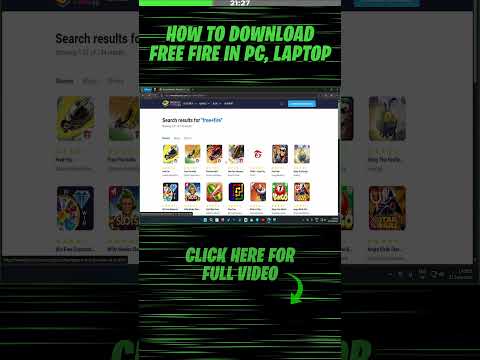 How to play free fire on windows PC or Laptop | How to download free fire in PC or Laptop #shorts