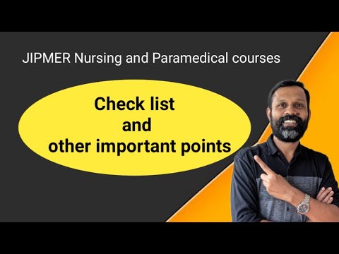 JIPMER Check list details