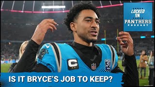 What will be the deciding factor in the Carolina Panthers QB decision?