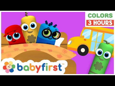 Toddler Learning Video | Color Crew - Learn all colors | Songs, Magic & More | 3 Hours | BabyFirstTV