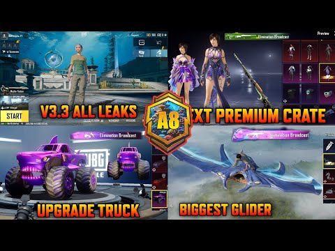 Next Premium Crate | Upcoming All Outfit Leaks | Monster Truck Upgrade Skin | V3.3 All Leaks | Pubgm