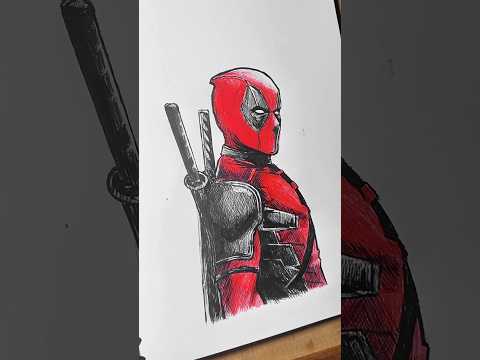 Deadpool Sketch #shortsdrawing #sketch #deadpool