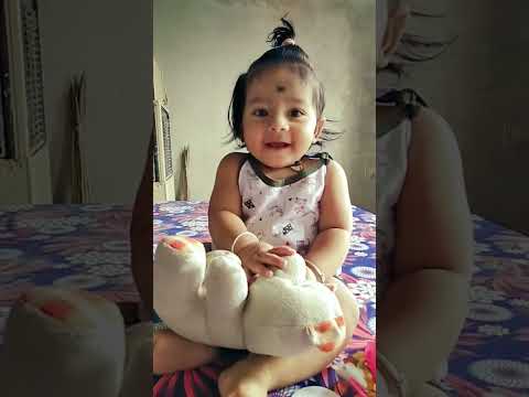 9 month baby playing with teddy #babymoments #babyshorts #cutebaby ##cute