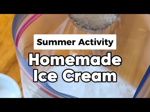 How To Make Homemade Ice Cream In A Bag Summer Dessert Recipes That Can Be Made Outside #easyrecipe