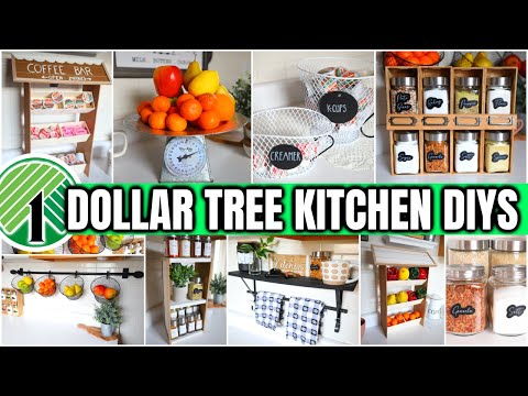 Dollar Tree Kitchen Organization DIYS ($1 HACKS THAT WILL BLOW YOUR MIND 🤯)