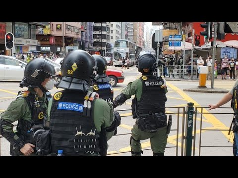 香港警察が300人以上逮捕、立法会選延期への抗議デモ参加者『国安法違反』等　9月6日