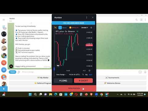 HunteX - This Is Fast Money With No Recruiting - Get This Telegram Trading App Now!!