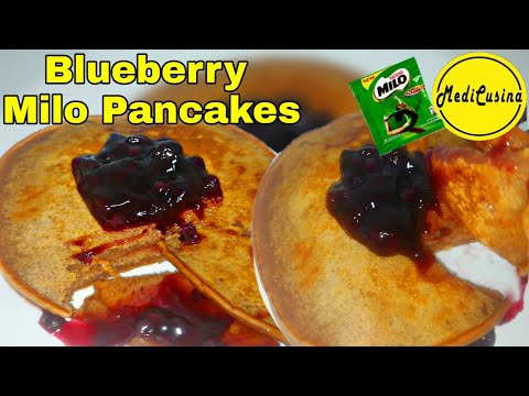 Blueberry Milo Pancakes | How to make Easy Pancakes Recipe