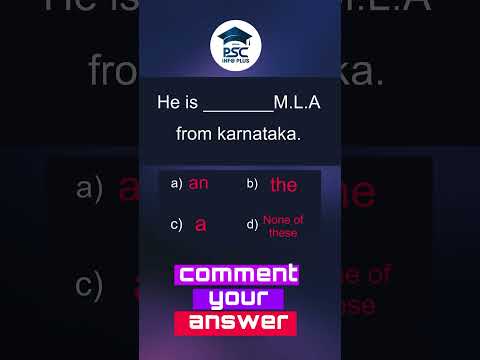 English Grammar | Kerala psc | Article | Psc_infoplus #englishgrammar #gk #keralapsc