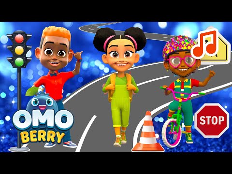 🎵 Street Safety Song & Video On Road Safety | OmoBerry Music Video 🎵  | Learning Songs For Kids