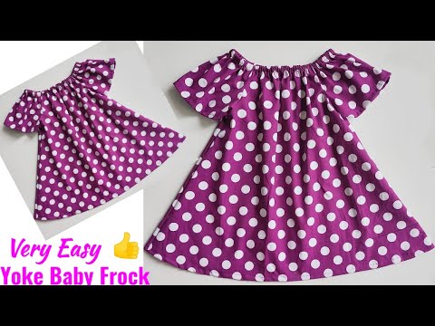 Yoke Baby frock cutting and stitching | Baby Frock cutting and stitching