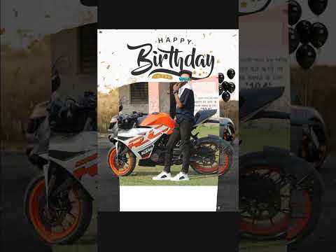 Happy Birthday photo editing in PicsArt #photoediting #editingshorts #editingtutorial