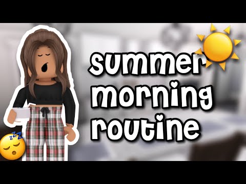 Summer morning routine! | Roblox Bloxburg Family Roleplay | **WITH VOICE**