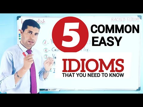 Idioms in English | 5 easy Idioms you should know